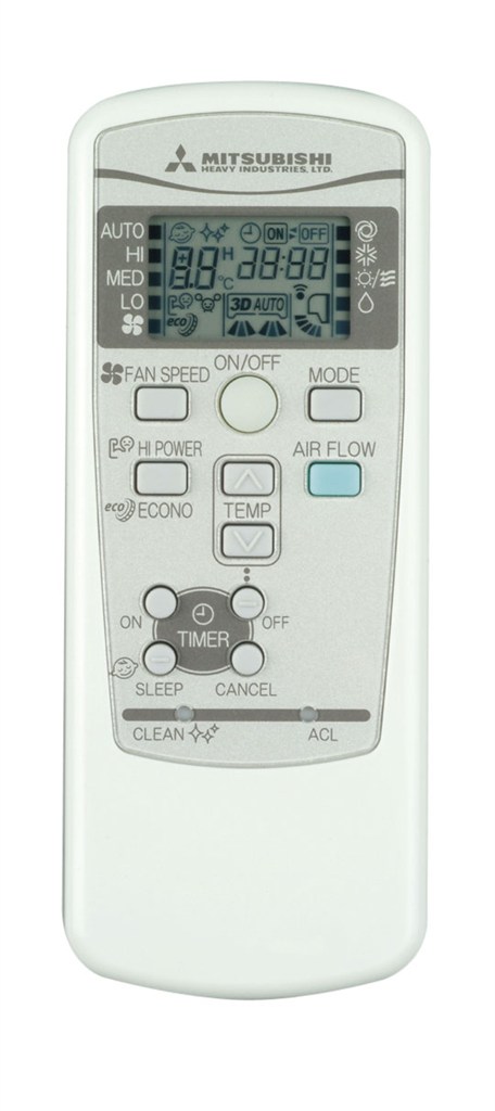MITSUBISHI REMOTECONTROL AFSTANBEDIENINGEN