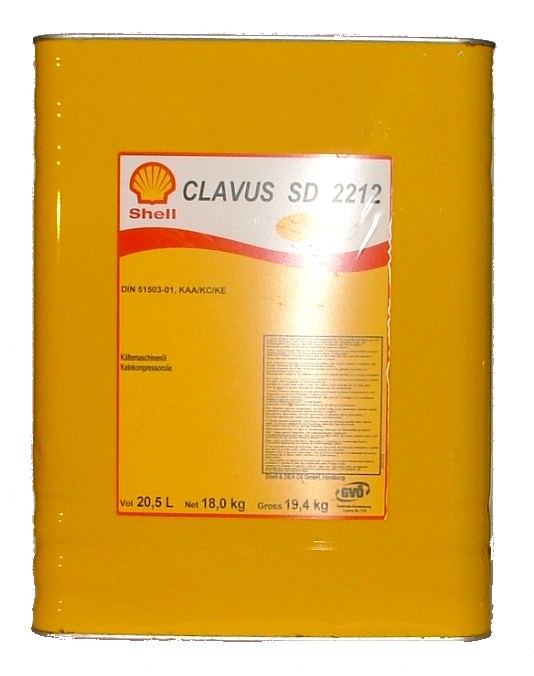 SHELL CLAVUS SD2212 DEELSYNTHETISCHE OLIE