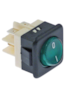 AFINOX WIPSCHAKELAAR ROCKER SWITCH GROEN