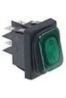 BLANCO WIPSCHAKELAAR ROCKER SWITCH GROEN