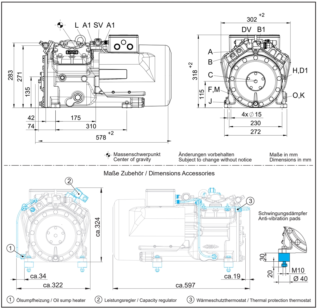 BOCK HAX34e/215 HAX34e/380 COMPRESSOR VERDICHTER COMPRESSEUR