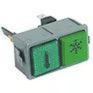 HOONVED WIPSCHAKELAAR ROCKER SWITCH DRUKSCHAKELAAR GROEN