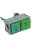 HOONVED WIPSCHAKELAAR ROCKER SWITCH DRUKSCHAKELAAR GROEN