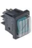 LA-PAVONI WIPSCHAKELAAR ROCKER SWITCH GROEN