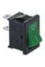 METRO-PROFESSIONAL WIPSCHAKELAAR ROCKER SWITCH GROEN
