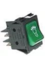 MORETTI WIPSCHAKELAAR ROCKER SWITCH GROEN