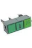 ROSINOX WIPSCHAKELAAR ROCKER SWITCH GROEN