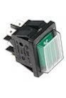 ZANUSSI PROFESSIONAL WIPSCHAKELAAR ROCKER SWITCH GROEN
