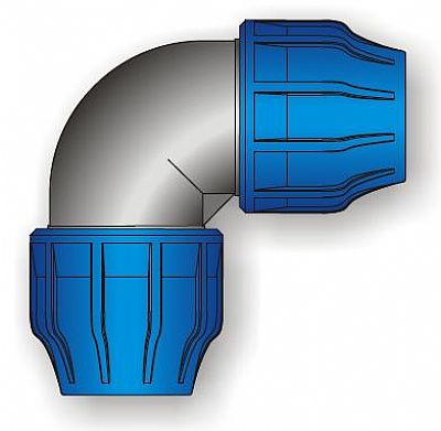 EASY-FITT POLYPROPYLEEN (KLEM)FITTINGEN (KNIE)