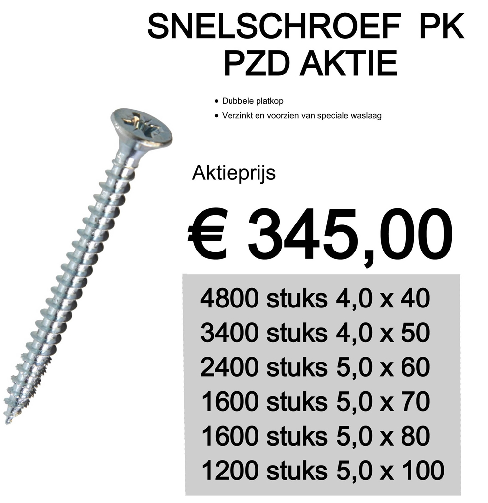 SCHROEVEN ACTIEPAKKET!!