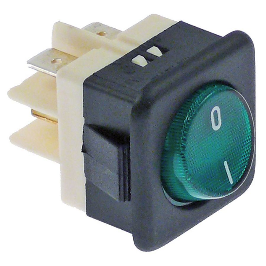 AFINOX WIPSCHAKELAAR ROCKER SWITCH GROEN