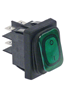 AMATIS WIPSCHAKELAAR ROCKER SWITCH GROEN