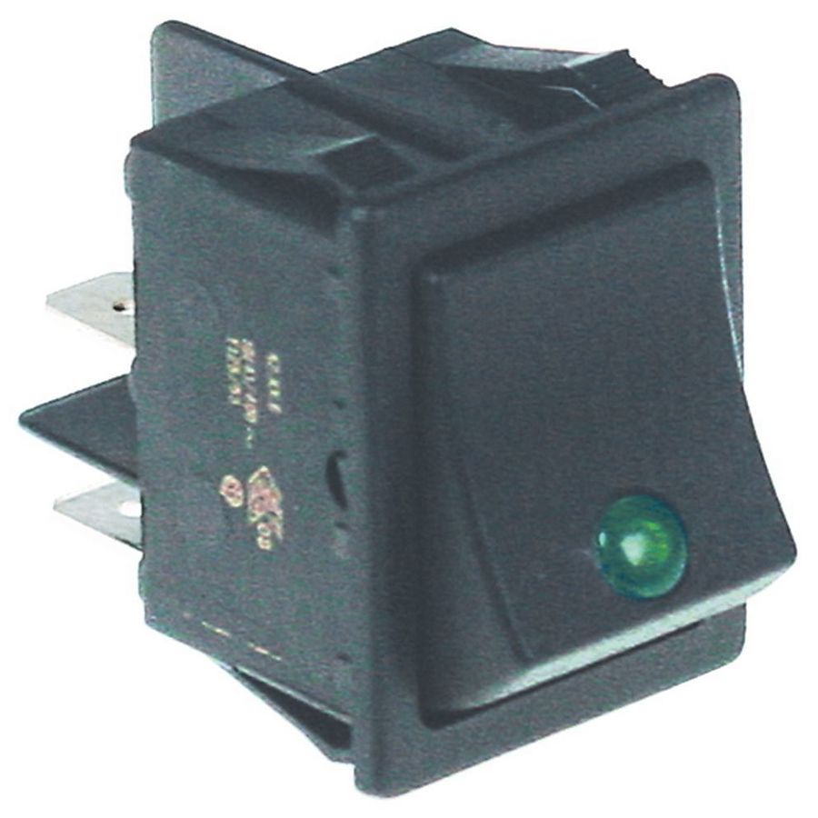 AMBASSADE WIPSCHAKELAAR ROCKER SWITCH GROEN