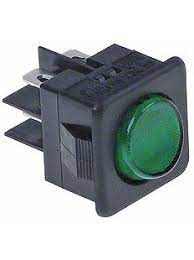 ANGELO-PRO WIPSCHAKELAAR ROCKER SWITCH DRUKSCHAKELAAR GROEN