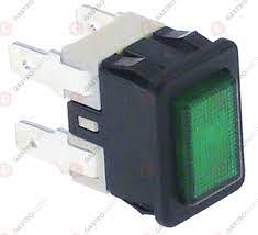 ASCASO WIPSCHAKELAAR ROCKER SWITCH GROEN