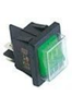 BLANCO WIPSCHAKELAAR ROCKER SWITCH GROEN