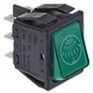COMENDA WIPSCHAKELAAR ROCKER SWITCH DRUKSCHAKELAAR GROEN