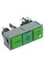HOONVED WIPSCHAKELAAR ROCKER SWITCH DRUKSCHAKELAAR GROEN