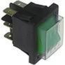 MBM-ITALIAN WIPSCHAKELAAR ROCKER SWITCH GROEN