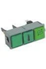 ROSINOX WIPSCHAKELAAR ROCKER SWITCH GROEN