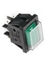 ZANUSSI PROFESSIONAL WIPSCHAKELAAR ROCKER SWITCH GROEN