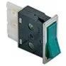 ZANUSSI PROFESSIONAL WIPSCHAKELAAR ROCKER SWITCH GROEN